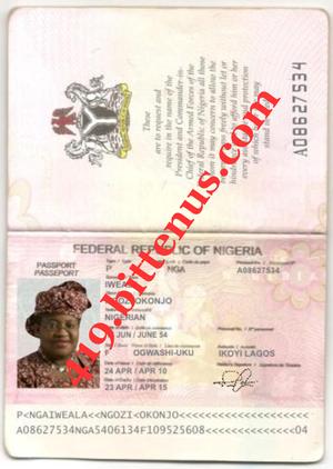My Nigeria Passport Copy